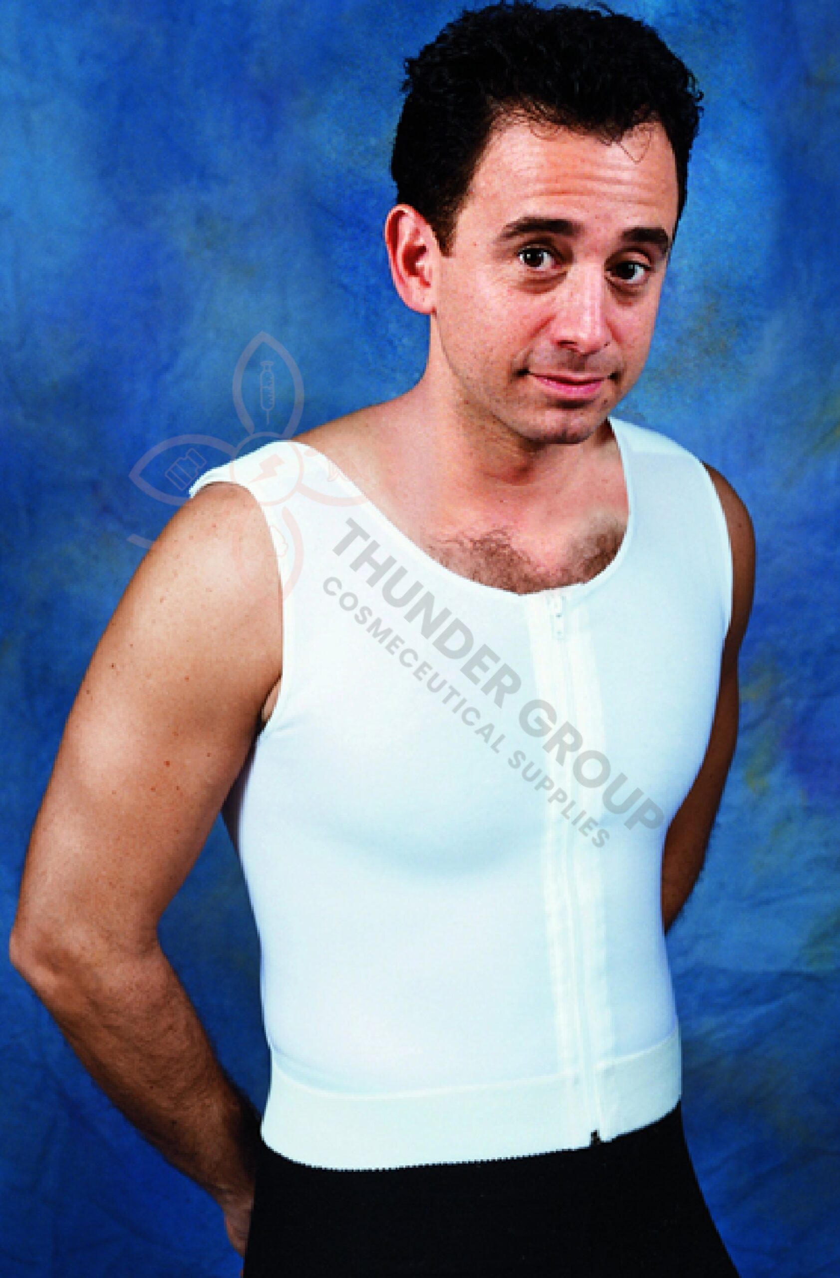 ES Medical® Zippered male gynecomastia vest.
